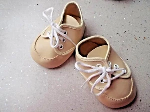 ZAPATOS MUÑECAS EN BEIGE CON CORDONES ESTILO OXFORD tallas a elegir - Imagen 1 de 9