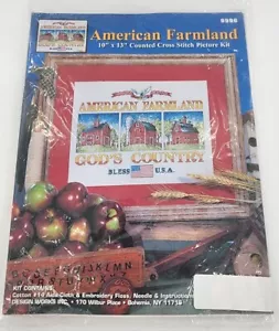 Design Works American Farmland GOD'S COUNTRY Counted Cross Stitch Kit 9996 - Picture 1 of 3