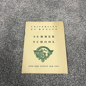 Vintage 1937 University of Mexico Summer School Brochure - Picture 1 of 5