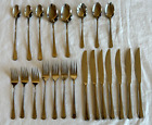 22 PC Assorted Towle Supreme Chestnut Hill Flatware Forks Spoons Knives Iced Tea