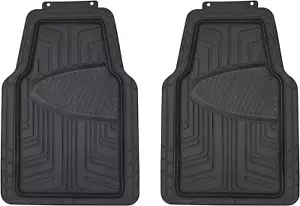 2-Piece Premium Rubber Floor Mat for Cars, Suvs and Trucks, All Weather Protecti - Picture 1 of 12