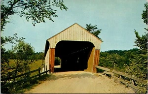 Postal Hartland Vermont Hartland Antiguo puente de madera cubierto de colección sin publicar - Imagen 1 de 2