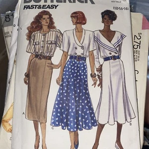 Butterick 4134 1989 Fast & Easy Misses Skirt Sewing Pattern Size 12-14-16 Uncut - Picture 1 of 3