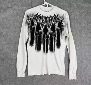 AFFLICTION Thermal Shirt Men's Medium White Nazgûl Death Swords Sean Sherk *** - Picture 1 of 11