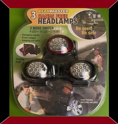 ➡️(Nuevo) Faros manos libres BeamMaster (Paquete de 3) Foto 1 de 2