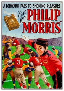 Póster de cigarrillo vintage ""Call For Philip Morris"". Tamaño: A2 - Imagen 1 de 1