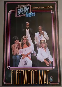 STEVIE NICKS signed auto FLEETWOOD MAC 1982 Mirage Tour Schiltz Beer Poster JSA - Picture 1 of 4
