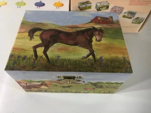 Enchantments Musical Treasure Box MA1001 Country Horse “My Old Kentuky Home” New - Picture 1 of 10