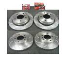 Ford Mondeo St24 St200 Front Rear Drilled Grooved Brake Disc Mintex Pads