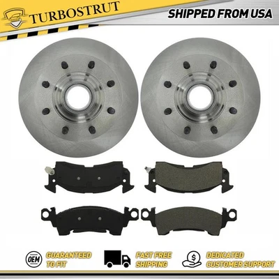 Kit de pastillas de freno y rotores delanteros OE para Chevrolet G30 Chevrolet 1975-1980 Foto 1 de 4