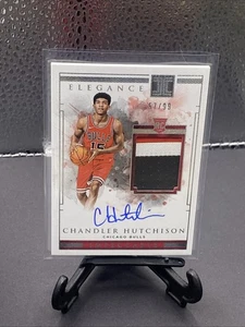 2018-19 Impeccable Chandler Hutchinson Rookie 3 Color Patch Auto Autograph /99 - Bild 1 von 2