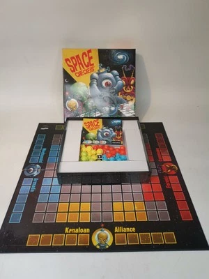 Space Checkers Family Board Game Strategy Draughts (2 to 4 Players Age 6yrs+) - Image 1 of 4
