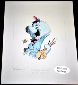 Ken Anderson SIGNED Ltd Ed Print 1992 Walt Disney Disneyland Artist #334 Nessie - Picture 1 of 8