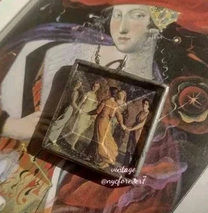 Signed Willant 93 Pendant Poem Of The Soul - Sun Rays Louis Janmot French - Picture 1 of 12