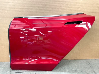 12-20 Tesla Model S Exterior Rear Left Driver Side Door Shell Red OEM BTP1 - Image 1 of 4