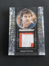 2020-21 PRESIDENT’S CHOICEDENIS POTVIN #ed 2/3 GAME USED NUMBER PATCH