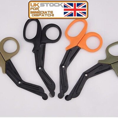 Pocket Size Tactical Scissors Bandage Paramedic Shears Survival Rescue Tool SL • 3.95£
