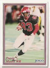 Travis Moore 1999 Jogo CFL card #17 Calgary Stampeders  Ball State Cardinals