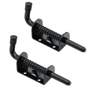2 Pack 5 Inch Spring Loaded Latch Bolt Latch Pin Door Lock for Shed Gate Trailer - Picture 1 of 7