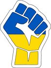 WE STAND WITH UKRAINE VINYL CAR VAN IPAD LAPTOP PEACE STICKER FLAG WAR a006