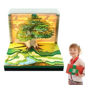 2025 3D Calendar Memo Pad Creative Desk Calendar DIY Paper Carving Art Craft NEW - Picture 1 of 13