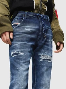 Diesel Krooley-X-NE Joggjeans Tapered Blue W32 L32 00S2HX0097N - Picture 1 of 5