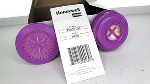 New Expired 03/25 Box of 4 (2 Pair) Honeywell 7580P100 P100 Mask Filters - Picture 1 of 6