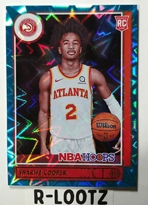 Tarjeta de novato 2021-22 Panini NBA HOOPS Sharife Cooper - ¡Explosión verde azulado! - Imagen 1 de 4