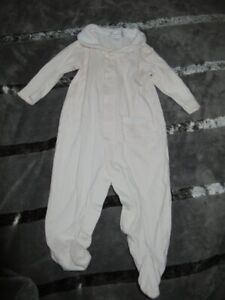 Euc Kissy Kissy pale pink footed  romper baby girl 3-6 m free ship US