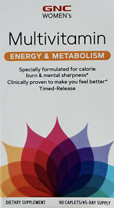 GNC Women's Energy and Metabolism Multivitamin Timed-Release Caplets