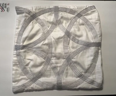 Funda Cojín Bar III 3 18” X 18” Círculos Geométricos Blanca Moderna Foto 1 de 3