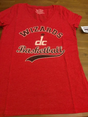 Washington Wizards Women's John Wall V-Neck T-Shirt Size Large Color Red Cover