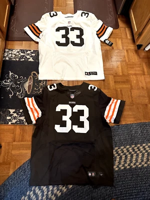 NUEVO CON ETIQUETAS LOTE 2 CAMISETAS AUTÉNTICAS VINTAGE 2012 CLEV BROWNS TRENT RICHARDSON TALLA 52 Foto 1 de 4