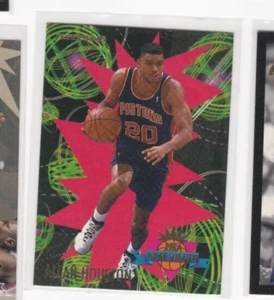 ALLAN HOUSTON 94-95 FLEER ROOKIE SENSATION INSERTO-OTTIENI QUESTA CARTA ICONICA OGGI! - Foto 1 di 22