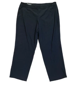 New Avenue Stretch Black Classic Fit Slim Leg Work Pants Size 16 - Picture 1 of 5