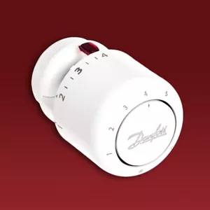 Danfoss AERO RA Click Thermostat Gas Heizkörper Ventil TRV 015G4595 7°C - 28°C - Bild 1 von 3