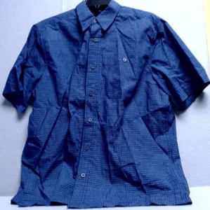 5.11 Tactical Mens Large Blue Plaid Button and snap Shirt Breathable - Picture 1 of 3