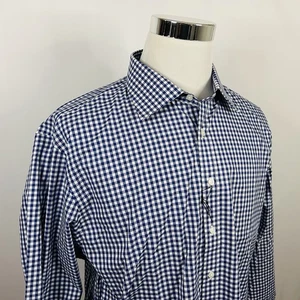 Camicia elegante Thomas rosa 18 35,5 slim fit lusso blu bianca cotone a quadri nuova senza etichette - Foto 1 di 5