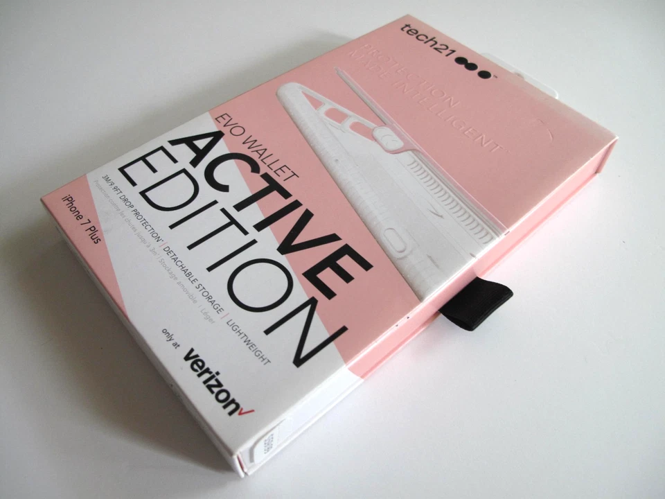 Tech21 Active Edition Evo Wallet Case for iPhone 8 Plus/ 7 Plus – Pink/White - Image 1 of 4