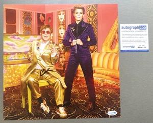 ELTON JOHN original firmado tarjeta de imagen limitada 30x30 autógrafo certificado de autenticidad acoa rareza - Imagen 1 de 1