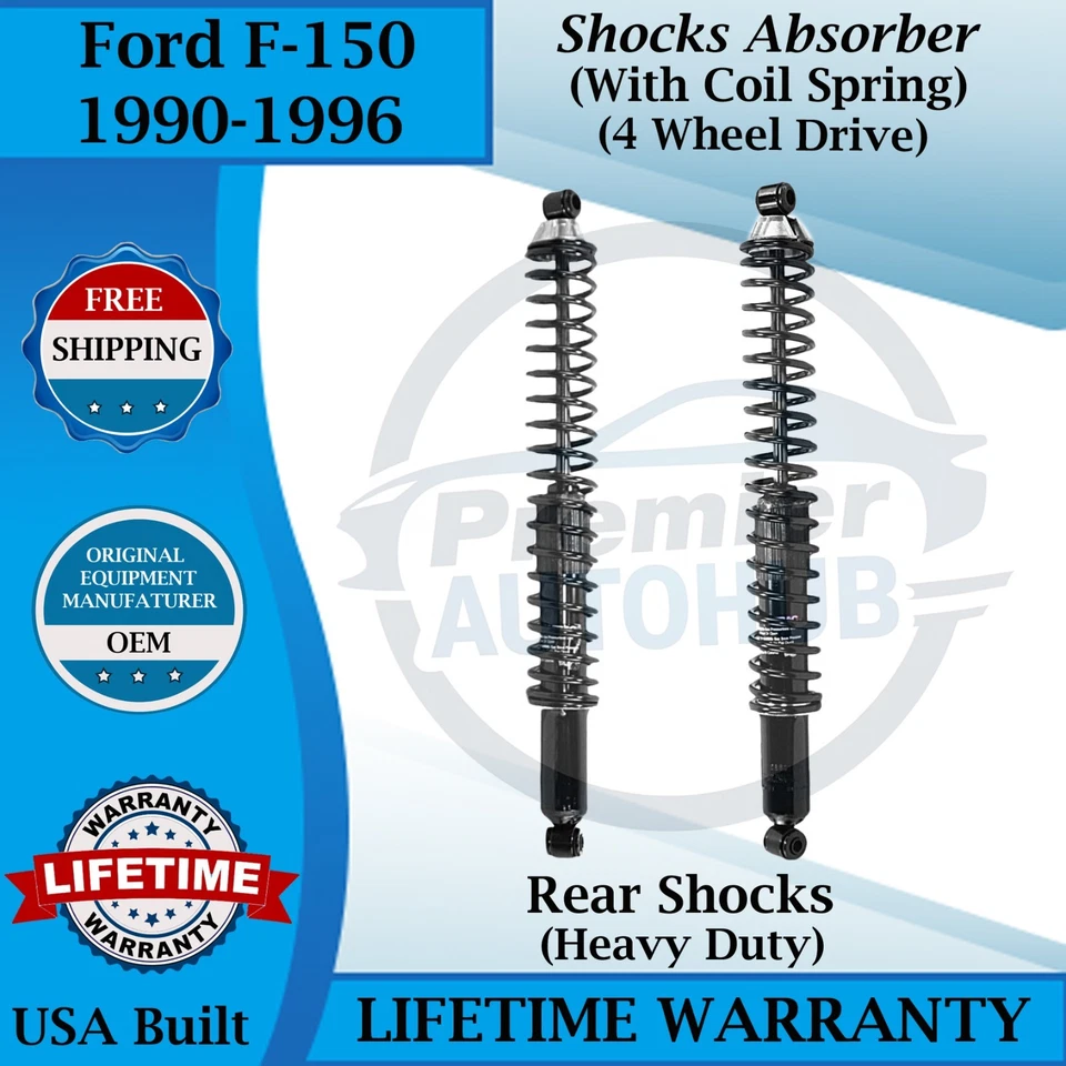 Monroe OEM Rear Shock W/ Coil For 1990-1996 Ford F150 4WD HD Lifetime Warranty - Изображение 1 из 4