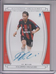 2020-21 Panini Chronicles National Treasures Soccer Filippo Inzaghi Auto /461 - Imagen 1 de 1