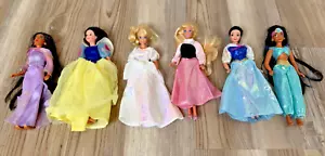 Disney Store Mini Princess Doll Set 6" LOT OF 6 Snow White, Aurora, Jasmine - Picture 1 of 15
