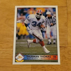 1992 PACIFIC FOOTBALL CARD TEAM LEADERS THURMAN THOMAS 2 OF 30 - Picture 1 of 2
