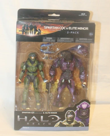 Halo Reach Series 2 Spartan CQC Custom Male & Elite Minor Figures McFaflane 2011 Cover