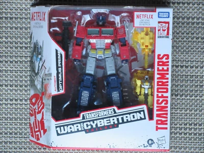 Transformers Optimus Prime action figure Netflix series Autobot Exclusive MIB - Image 1 of 3