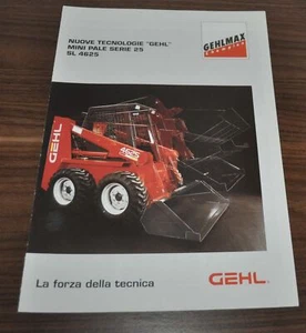 Gehl SL 4625 Mini Pálido Cargador Compacto Especificaciones Folleto Folleto TI - Imagen 1 de 3