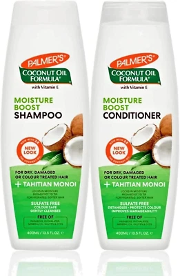 Palmers Coconut Oil Formula Moisture Boost Shampoo & Conditioner Set-400ml - Image 1 of 4