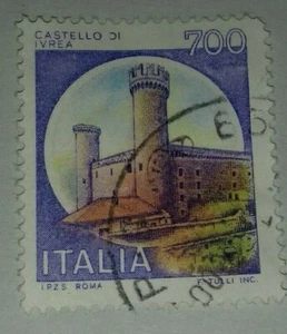 FRANCOBOLLO 700 LIRE ITALIA 1980 CASTELLO DI IVREA - STAMP - Picture 1 of 1