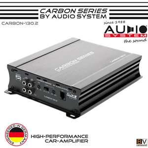 Amplificador sistema de audio carbono-130.2 2x130 vatios RMS 2Ω 2 canales coche amplificador coche - Imagen 1 de 10